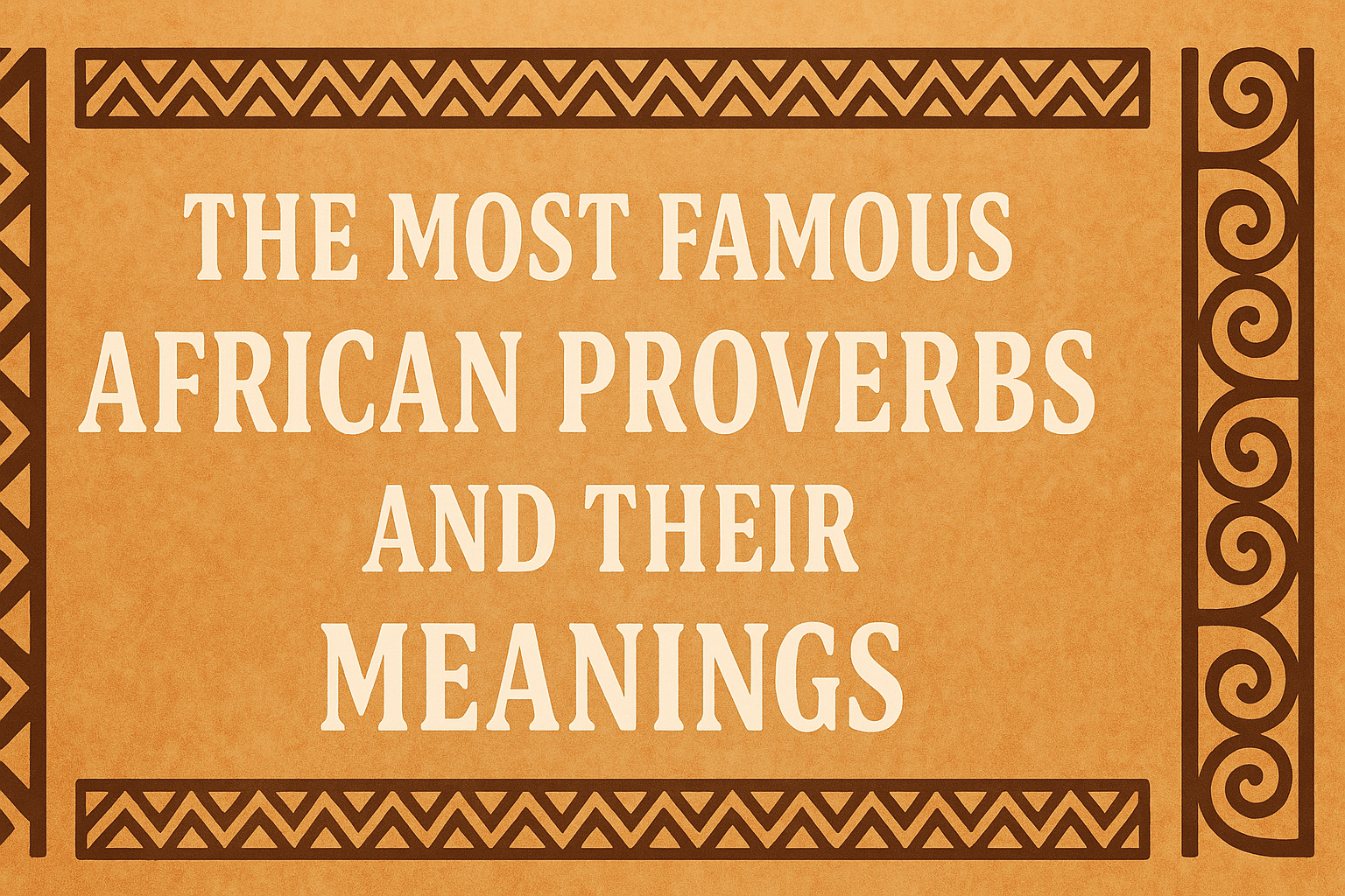 The Most Famous African Proverbs and Their Meanings