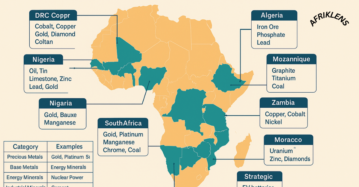 List of Mineral Resources in Africa